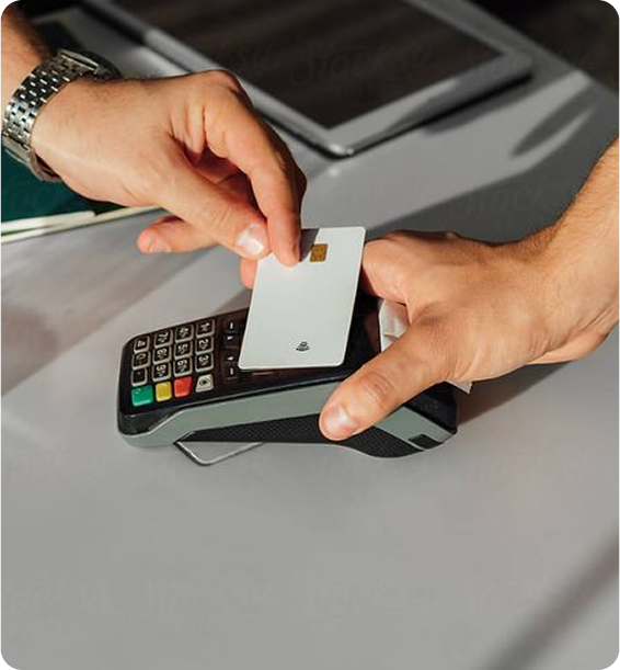 Contactless card payment at point-of-sale terminal – UK card payment processing